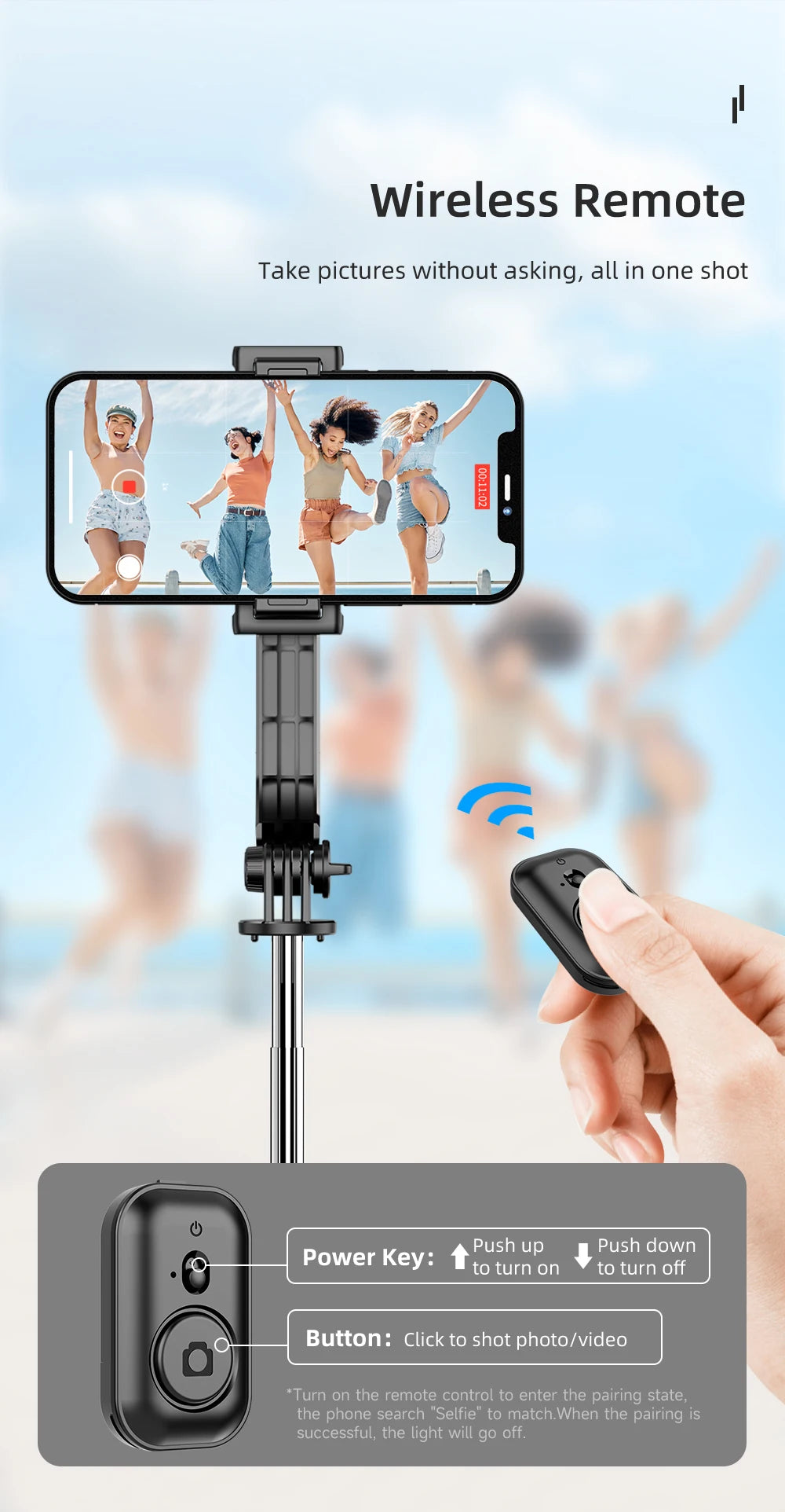 Telescopic Selfie Stick Tripod Monopod Stand
